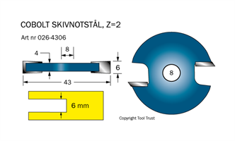 Notskiva L=6 D=43 Z=2