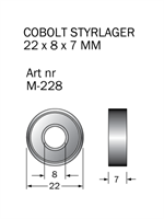 M-228 Kullager 22 x 8 x 7 mm