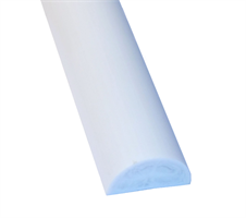 Vannstopplist 15x7,5 mm hvit 2,0 meter