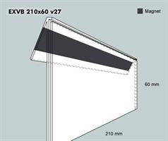 Etiketthållare till pallställ EXVB 210-60F 27V magnet