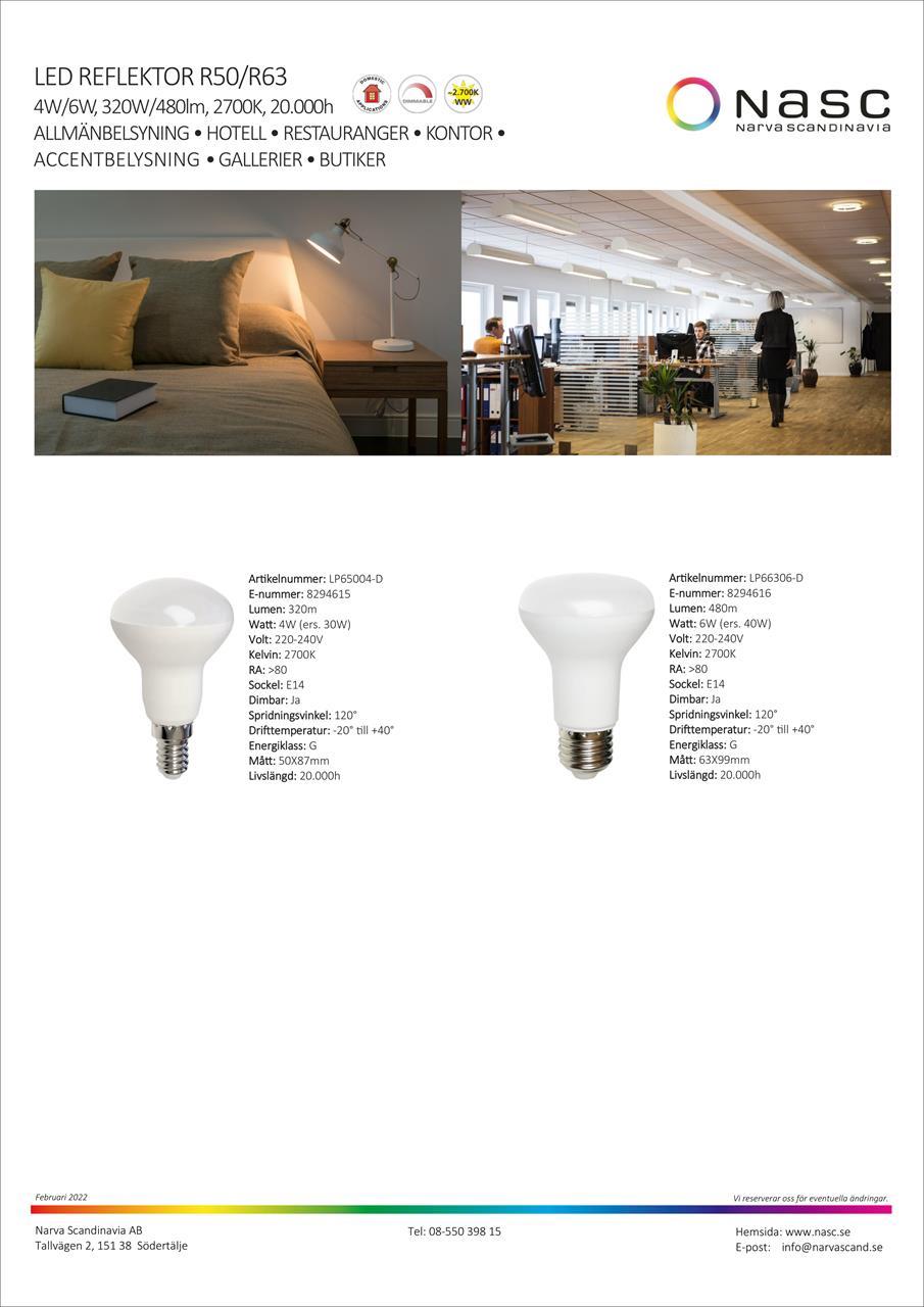 LED Reflektor R50/R63