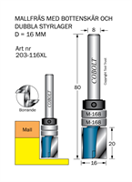 Mallfräs D=16 L=20 TL=80 S=8