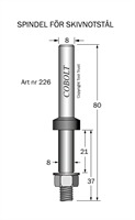 Spindel S=8 TL=80