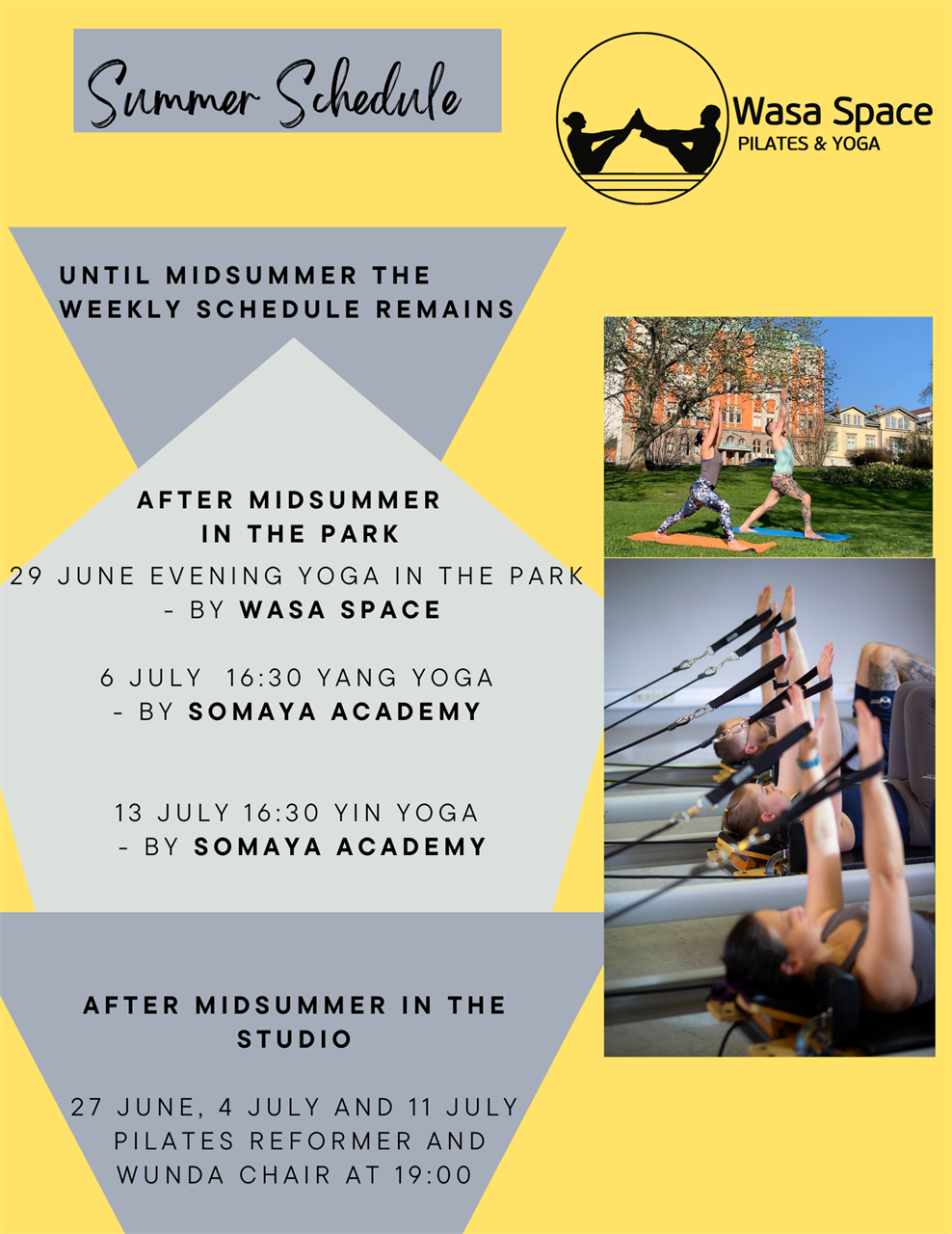 summer schedule