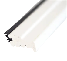 PVC vannese 27,8x16 mm Hvit m/tettelist - 240 cm