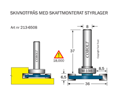 Skivnotfräs L=6.5 F=8.5 D=36 S=8