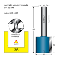 Notfräs D=35 L=35 TL=100 S=12