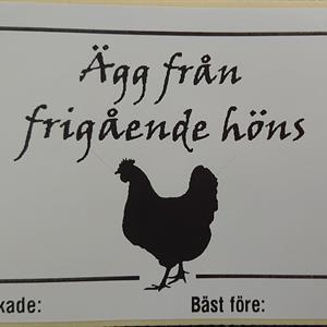 Etikett - Ägg från frigående höns