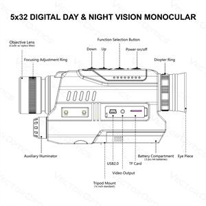 Owltron 5x32 Digital Day & Night Vision Monocular