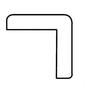 Hörnlist TEAK obeh. 21x21 mm