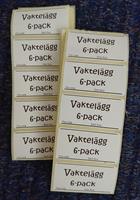 Etikett liten - Vaktelägg 6-pack