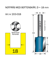 Notfräs D=18 L=25 TL=63 S=8