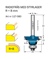 Avrundningsfräs R=8 D=29 L=13 S=6