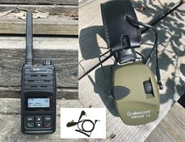 Radiopaket X4-155mhz Analog/Digital.Hörselskydd+Kabel