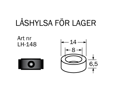 LH-148 Låshylsa 8  x 14 mm