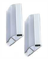 Magnetlist 90/180 grader for 5/6 mm glass - 1 par