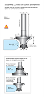 Avrundningsfräs R=12.7 L=19 D=41 S=12