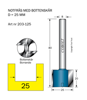 Notfräs D=25 L=20 TL=80 S=8