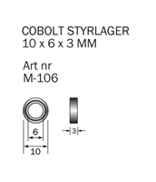 M-106 Kullager 10 x 6 x 3  mm