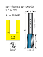 Notfräs D=12 L=25 TL=63 S=8