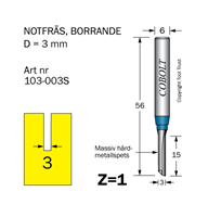 Notfräs D=3 L=15 TL=56 S=6