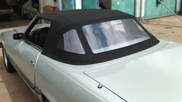 Sufflett Mercedes W107 280-560SL 71-89 svart