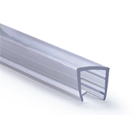 Kantlist / U-list uten leppe - for 6 mm glass