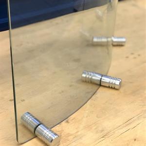 Gnistfanger / skjermbrett glass 60x70 cm m/3 ben