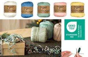 Raphia-bomull olika färger