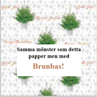 Pappersrulle Jul "Christmas trees" Brunbas 8 kg