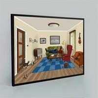 Eftermiddagslur,  70x50 cm (Poster inramad)