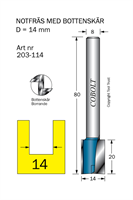 Notfräs D=14 L=20 TL=80 S=8