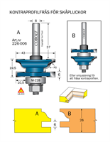 Kontraprofilfräs R=5 D=43 Not=6 S=8