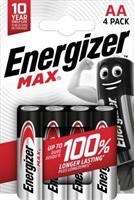 Batteri AA Energizer MAX LR6 - 4 stk