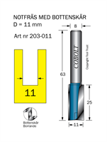 Notfräs D=11 L=25 TL=63 S=8