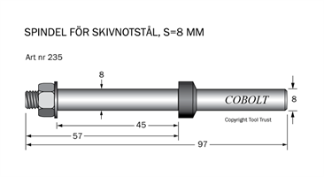 Spindel S=8 TL=97