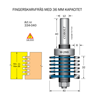 Fingerskarvfräs L=32 D=40 S=12