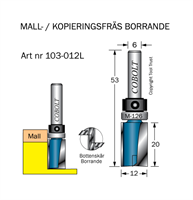 Mallfräs D=12 L=20 TL=53 S=6