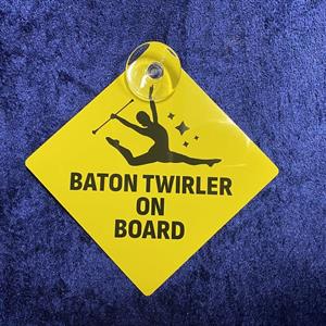 Varningsskylt - Baton twirler