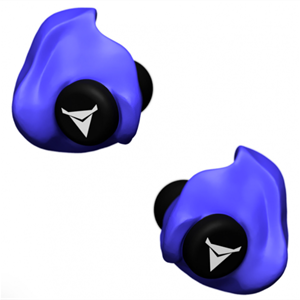 Decibullz Custom Molded Earplugs, Blue