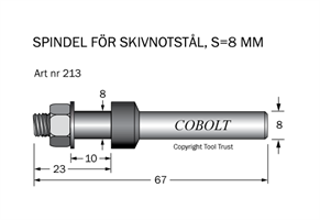 Spindel S=8 h=10 TL=67