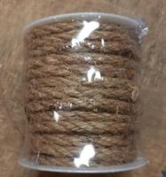 Jutekordel rep 6mm natur 12m/rulle