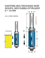 Kantfräs NEG m dubbla lager M-148