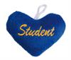 Studenthjärta blått med ögla 12/fp