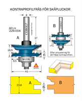Kontraprofilfräs R4.8 D41 Not=6 S8