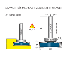 Skivnotfräs L=9 F=8.5 D=36 S=8