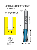 Notfräs D=10 L=25 TL=63 S=8