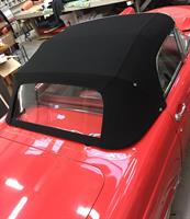 Sufflett Ford Thunderbird 55-56 tyg svart combo