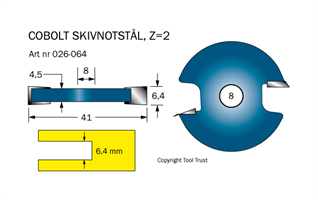 Notskiva L=6.4 D=41 Z=2