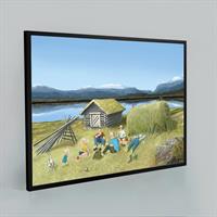 Fäbovall  70x50 cm (Poster inramad)
